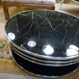 Doctrin Circular marble coffee table