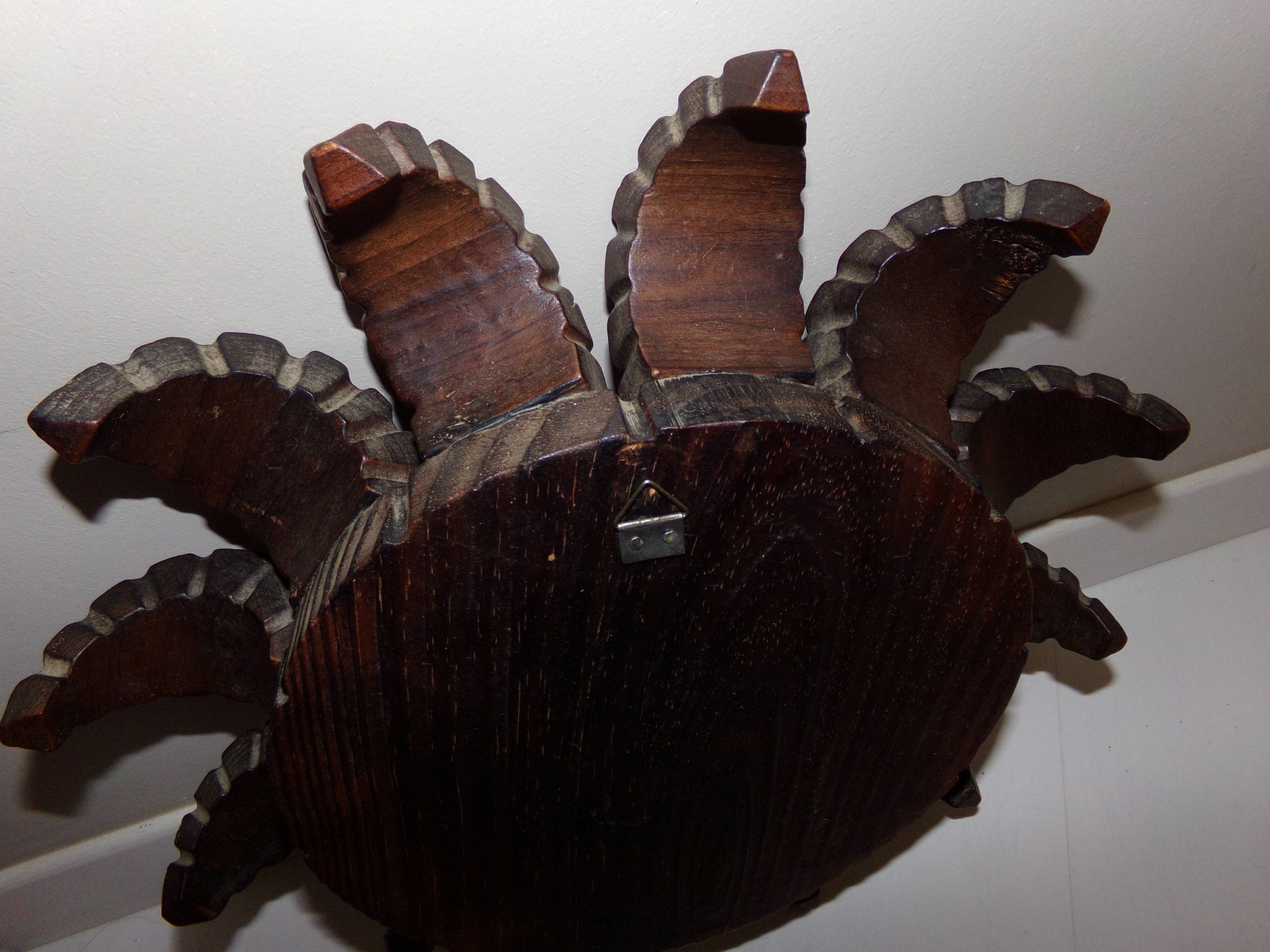 Vintage sunflower mirror 36cm