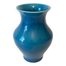 Vase vintage bleu céramique