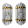 Pair of Venini wall lamps, cut glass, Murano, Italy, 1970