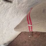 Vintage cushion made from old tea towels