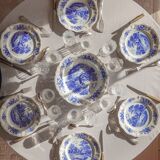 Set of 6 Romantic flat plates from Sarreguemines