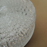 Glass and metal ceiling light