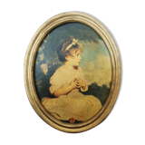 Médaillon "L'âge de l'innocence "  de Reynolds