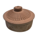 Chiseled terracotta box