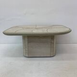 Table basse en travertin design milieu du siècle, années 1970