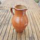 Old Large Jug in Brown Glazed Stoneware H 29 cm