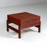 Illum Wikkelso side table in teak Hjorring Mobel Denmark 1960