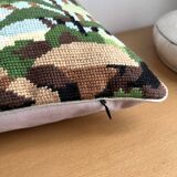 Canvas cushion "Pink flamingos"