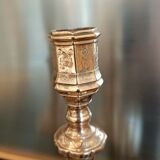Old chiseled candlesticks