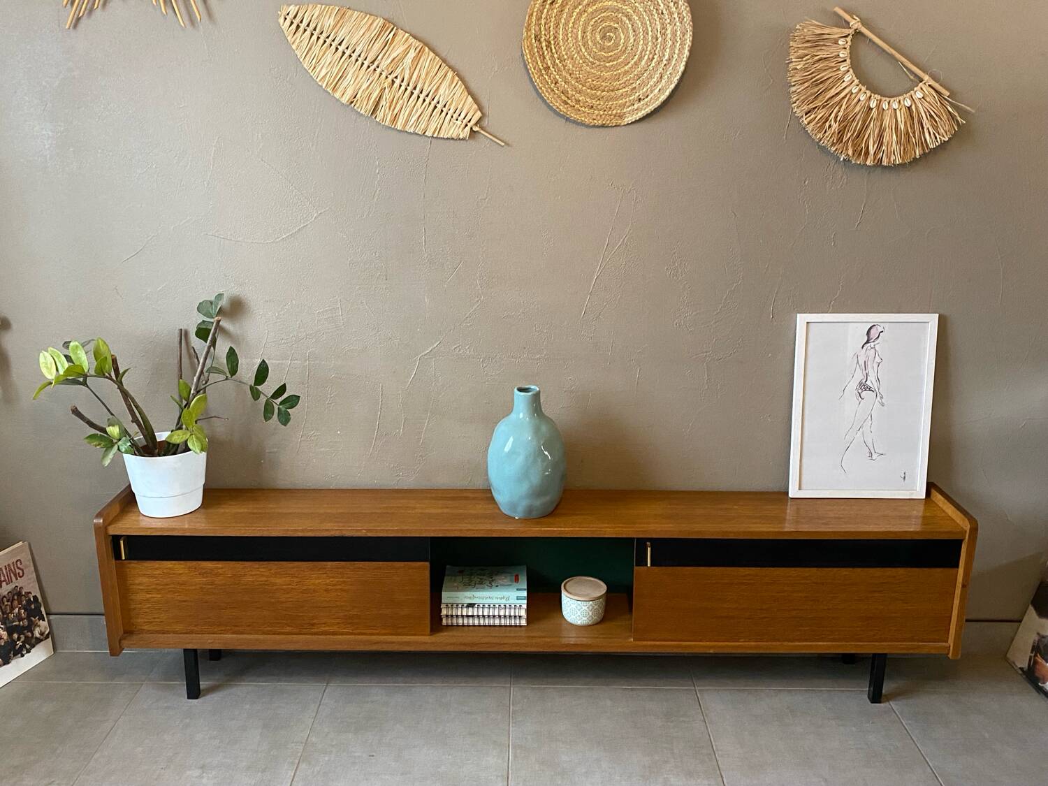 Vintage Maurice Pré attribution sideboard (shallow)