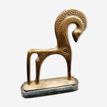 Greek Etruscan horse in brass