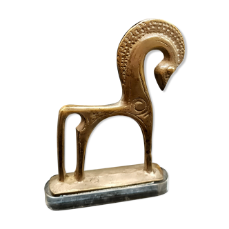 Greek Etruscan horse in brass