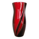 Red and brown verceram vase