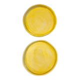 Duo of yellow plates