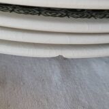 Pastoral decor earthenware dinner plates