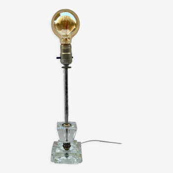 Lampe à poser chandelier verre Art Déco, 1930