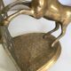 Pair of vintage brass bookbands