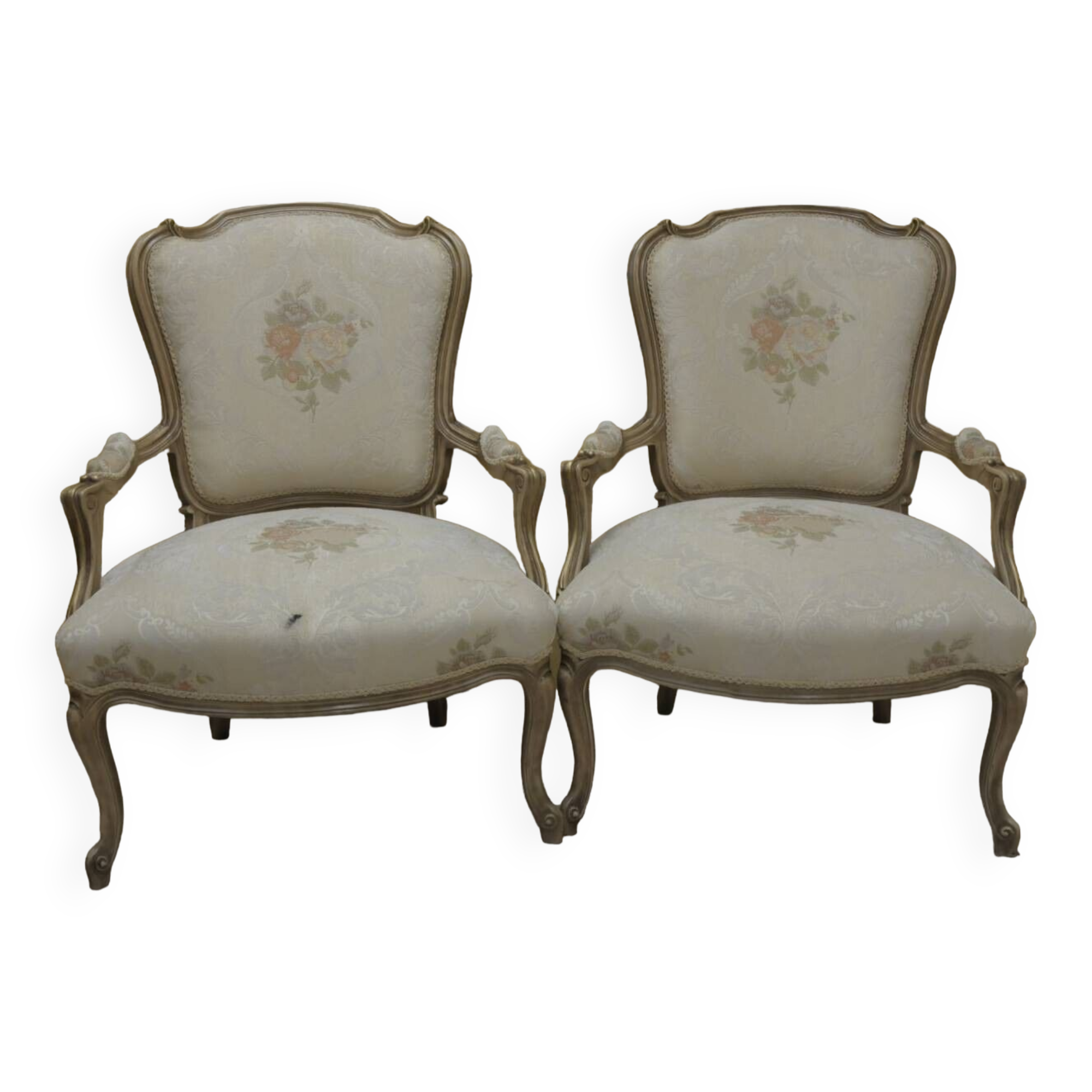 Fauteuils style Louis XV