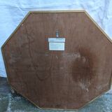 Belgian octagonal mirror "Deknudt Mirrors" from the 80s