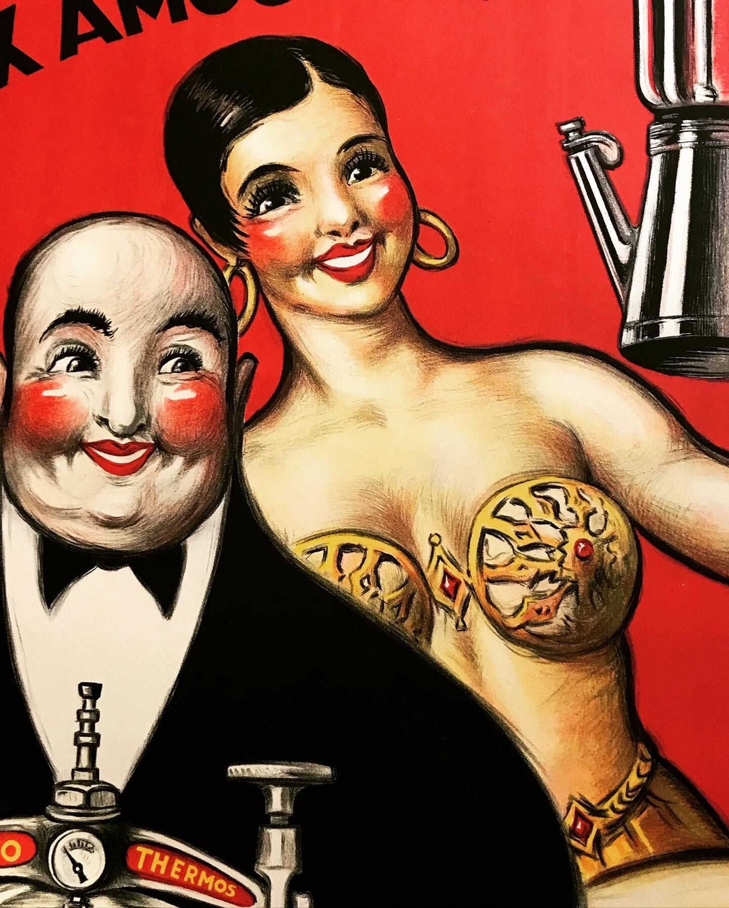 THERMOC poster with Josephine Baker by Paul Mohr