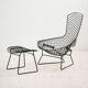 Fauteuil et ottoman Bird par Harry Bertoia pour Knoll, lot de 2