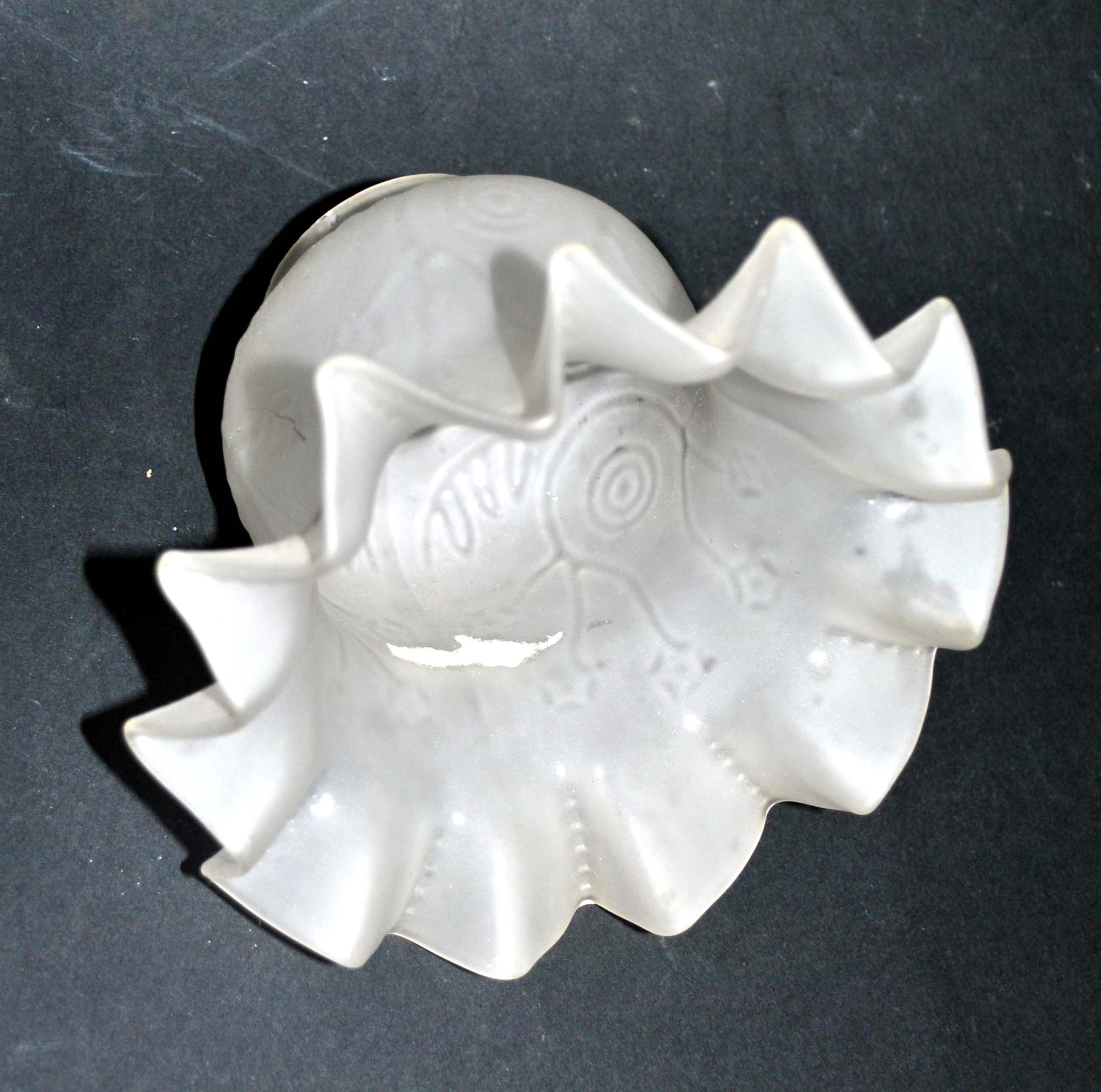 Tulip for lamp art deco - frosted glass lampshade cup 11.5x15