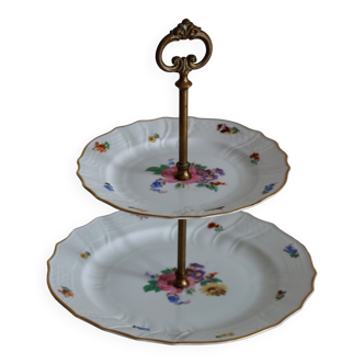Two Tier Porcelain Servant Cake Stand