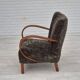 1950s, Danish design, reupholstered armchair, genuine sheepskin "Wellington".