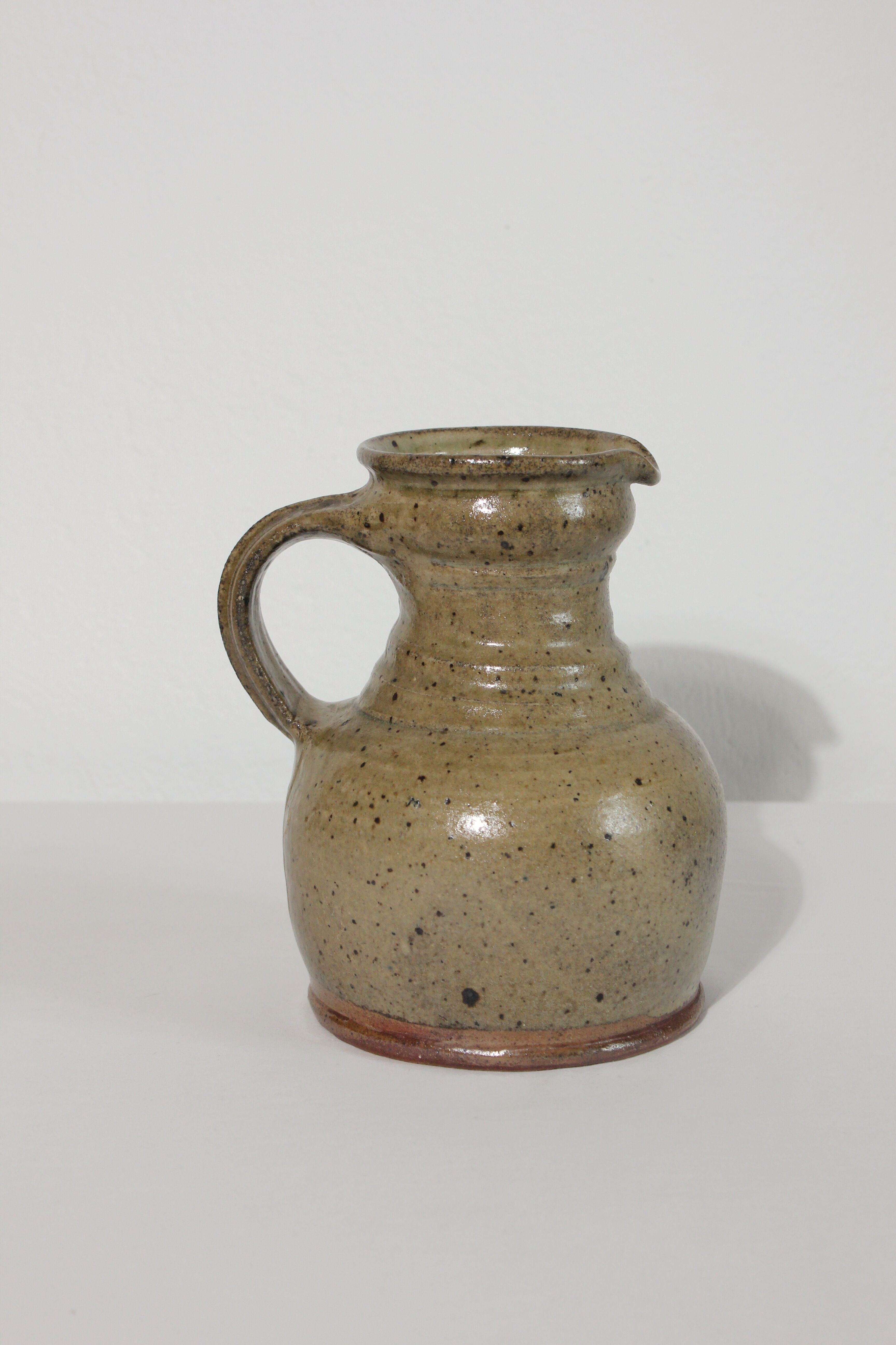 Vintage handcrafted stoneware jug/pitcher