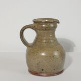 Vintage artisan pyrite stoneware pitcher jug