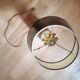 Vintage white and gold ceramic pineapple lamp