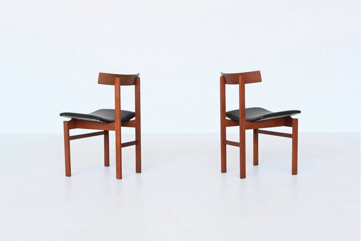 Inger Klingenberg dining chairs teak France & Son Denmark 1960