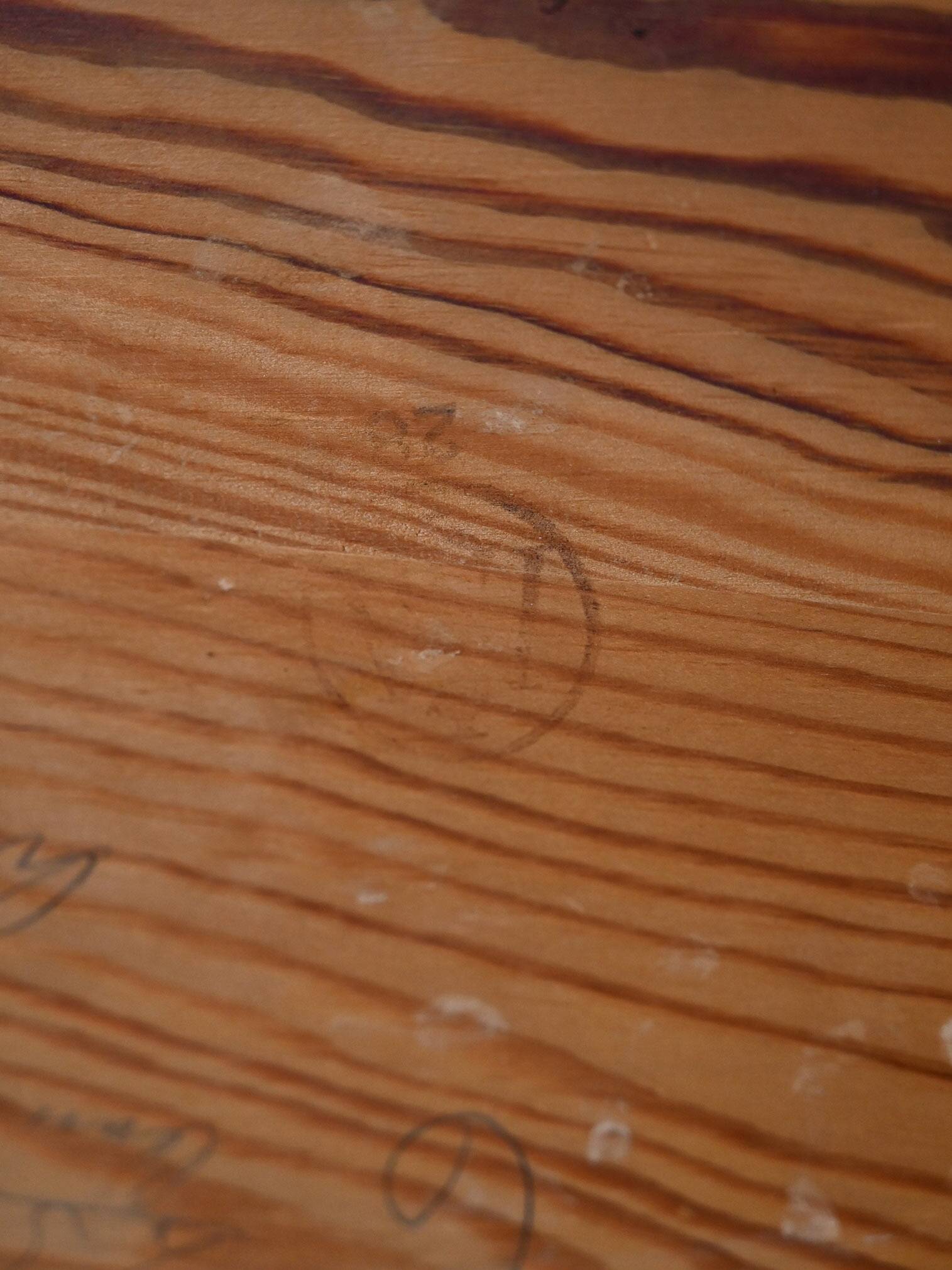 Bedside table with oak drawer