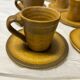 Set of 8 vintage stoneware mugs