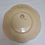 5 plates in hand-painted “faience d’art” slip