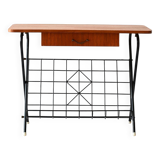 1960s bedside table with metal legs
