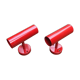Mid-century minimalist red wall lamp, set of 2.