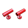 Mid-century minimalist red wall lamp, set of 2.