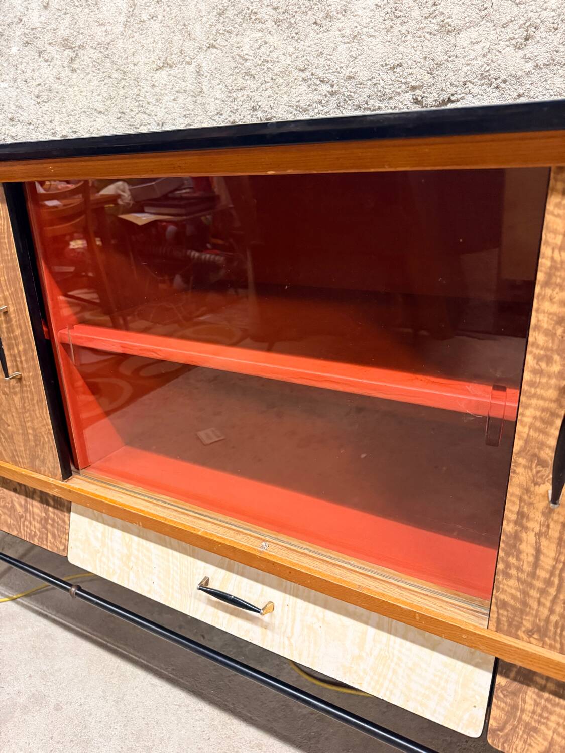 Vintage Formica sideboard from the 1960s/70s, Scandinavian Midcentury modern