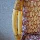 Vintage - Set of 2 woven rattan, bamboo and wood armchairs - Natural colour - 1980s