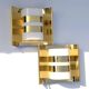 Pair of Hans-Agne Jakobsson V334/1 wall lamps in brass and opaline plastic
