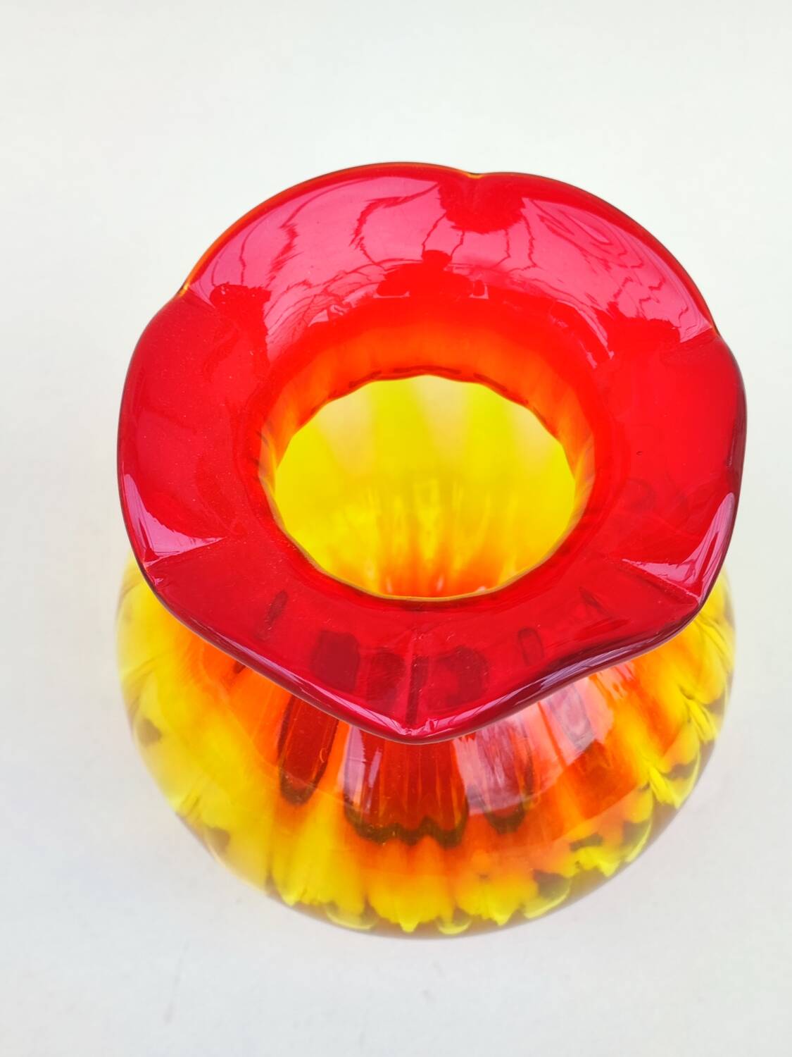 Vase en verre Ambré