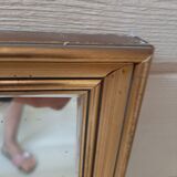 Miroir cadre doré
