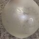 Engraved glass globe tulip oil lamp