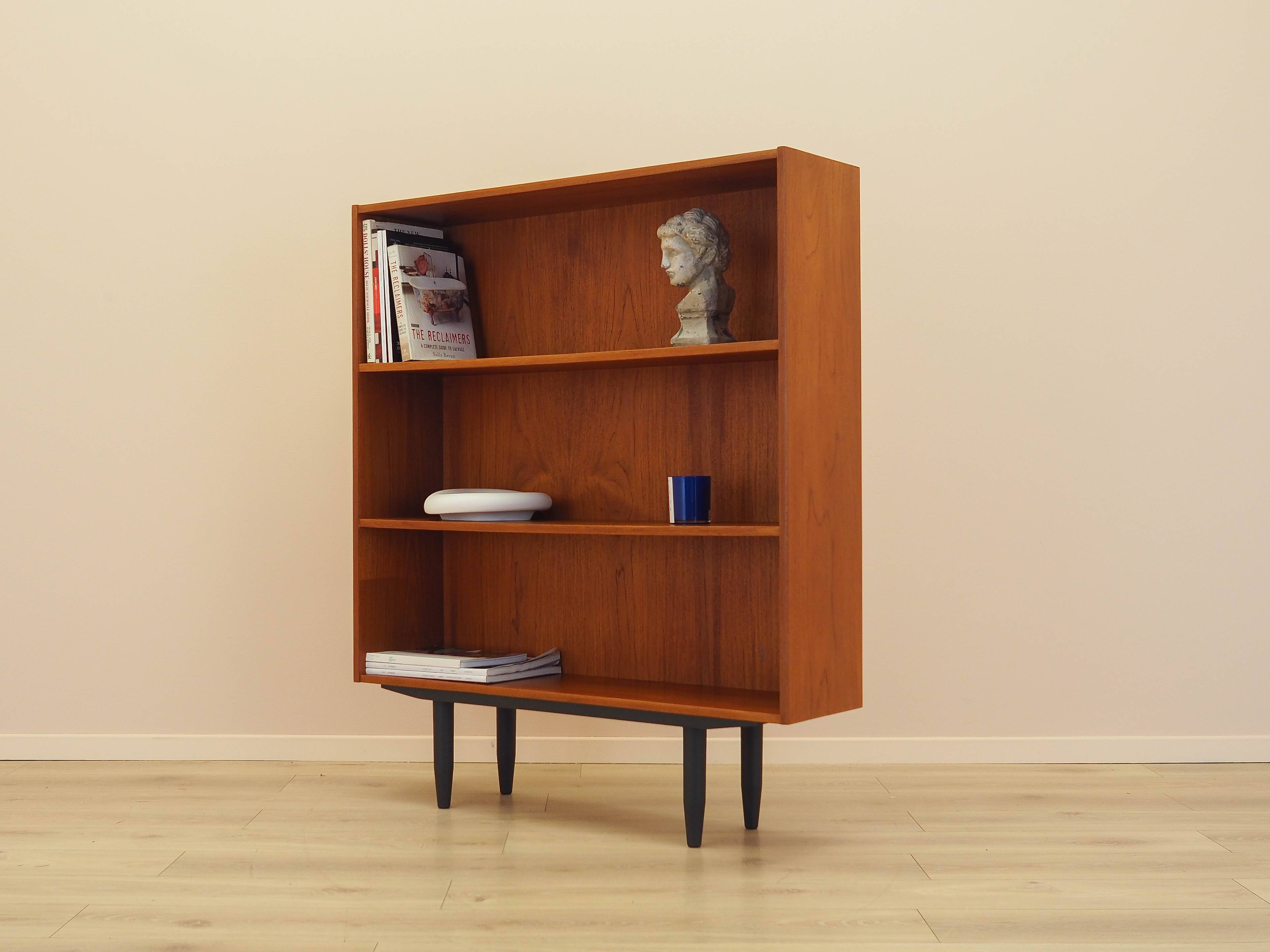 Teak bookcase, Danish design, 1970s, manufactured by Clausen & Søn