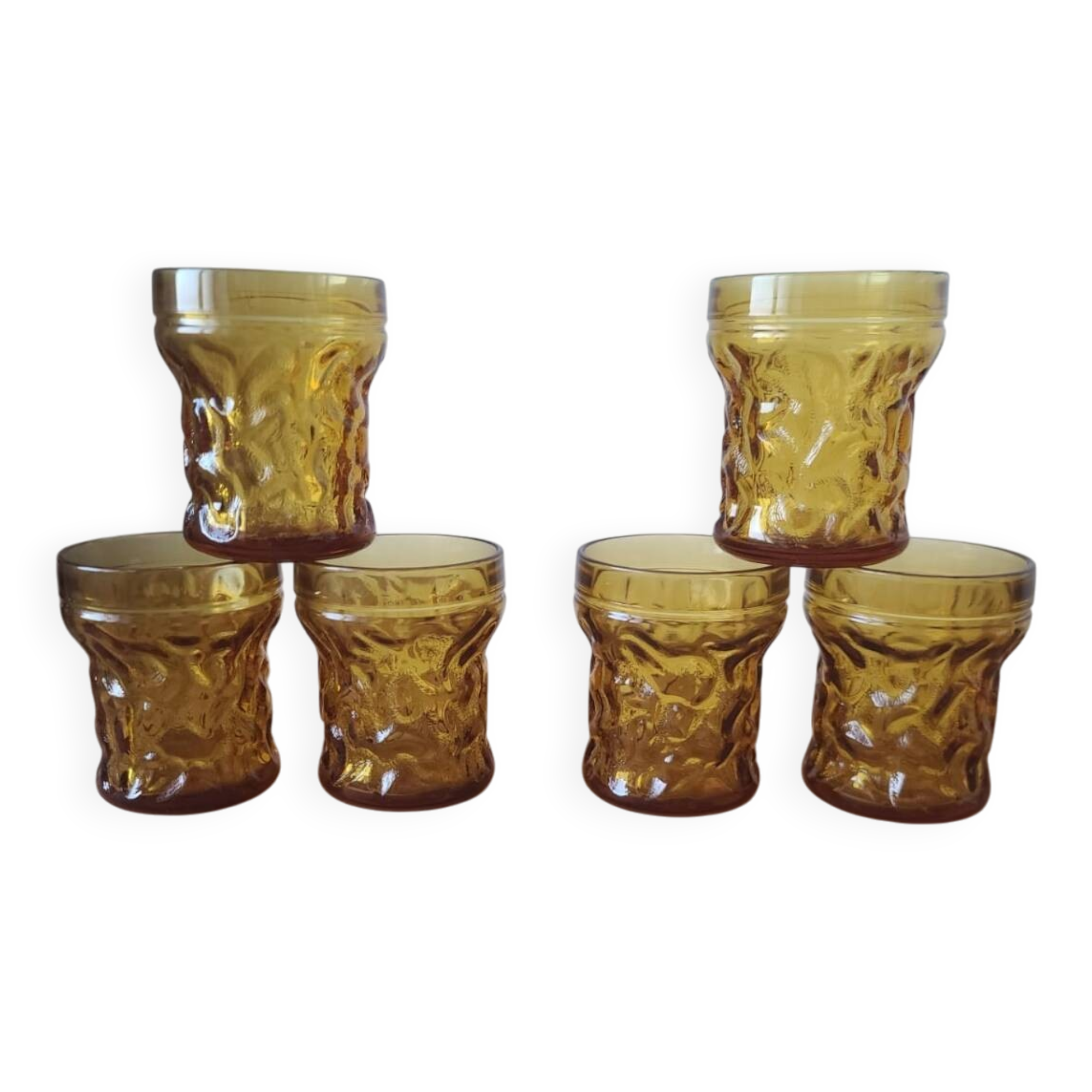 Water glass - old orangeade glass (1970s) "Bahia" model by B