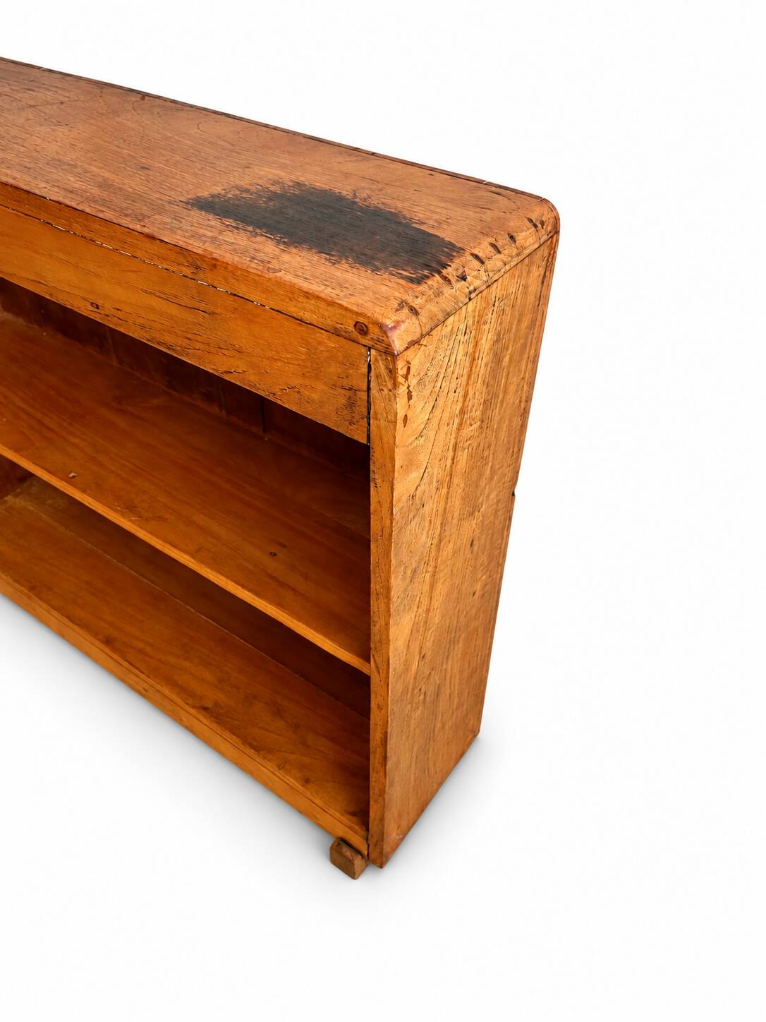 Petite bibliothèque en bois vintage / Étagère ouverte