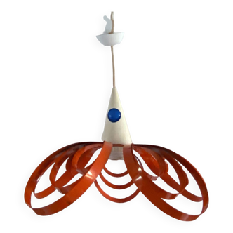 Scandinavian ceiling pendant lamp Space age Sputnik 70' vintage