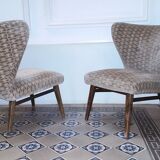 Chair Danish wingback Chair Scandinavian flesh small wing of Elias Svedberg